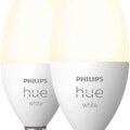 Philips Hue Smart 40W B39 Candle-Shaped LED Bulb