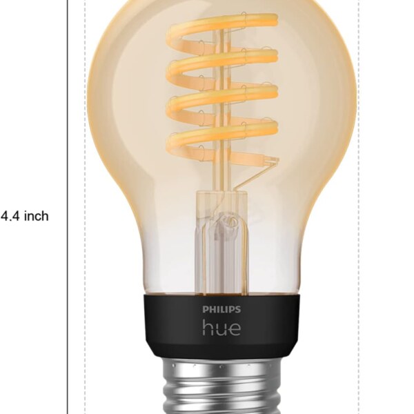 Philips Hue Smart 40W A19 Filament LED Bulb