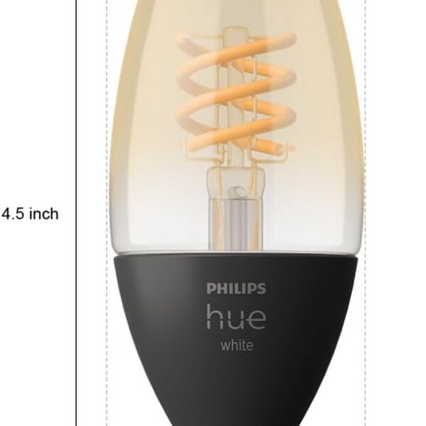 Philips Hue White Ambiance Filament E12 Candle Bulb Full Range of White Light