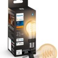 Philips Hue Smart 40W A19 Filament LED Bulb