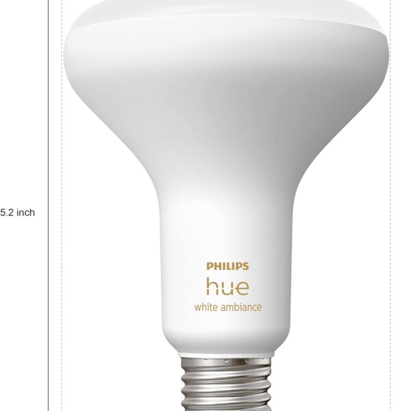 Philips Hue White Ambiance BR30 LED Smart Bulbs (Bluetooth Compatible)