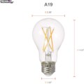 SYLVANIA LED TruWave Natural Series A19 Light Bulb,- 4 Count (Pack of 4)